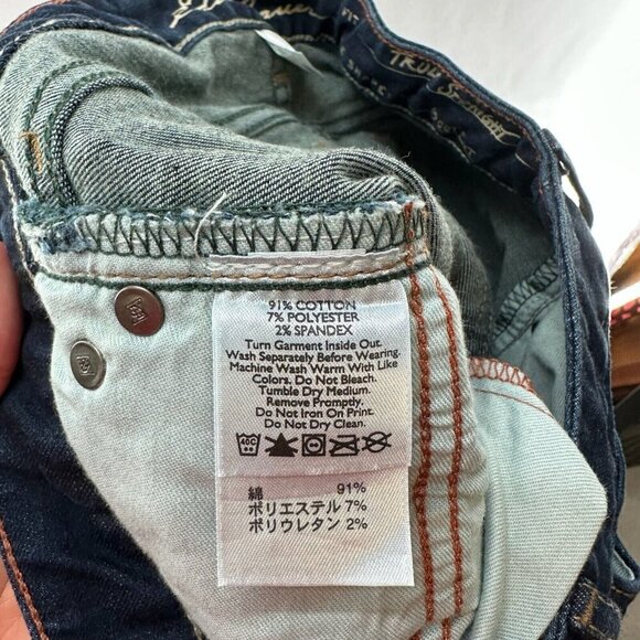 Eddie Bauer Jeans Women Size 0 Truly Straight Bootcut Low Rise Denim Blue - Picture 9 of 12